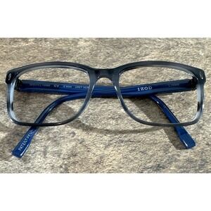 Izod IZ 6004 Grey Horn Full Rim Square Eyeglasses Frames 54-17-145-37mm G15
